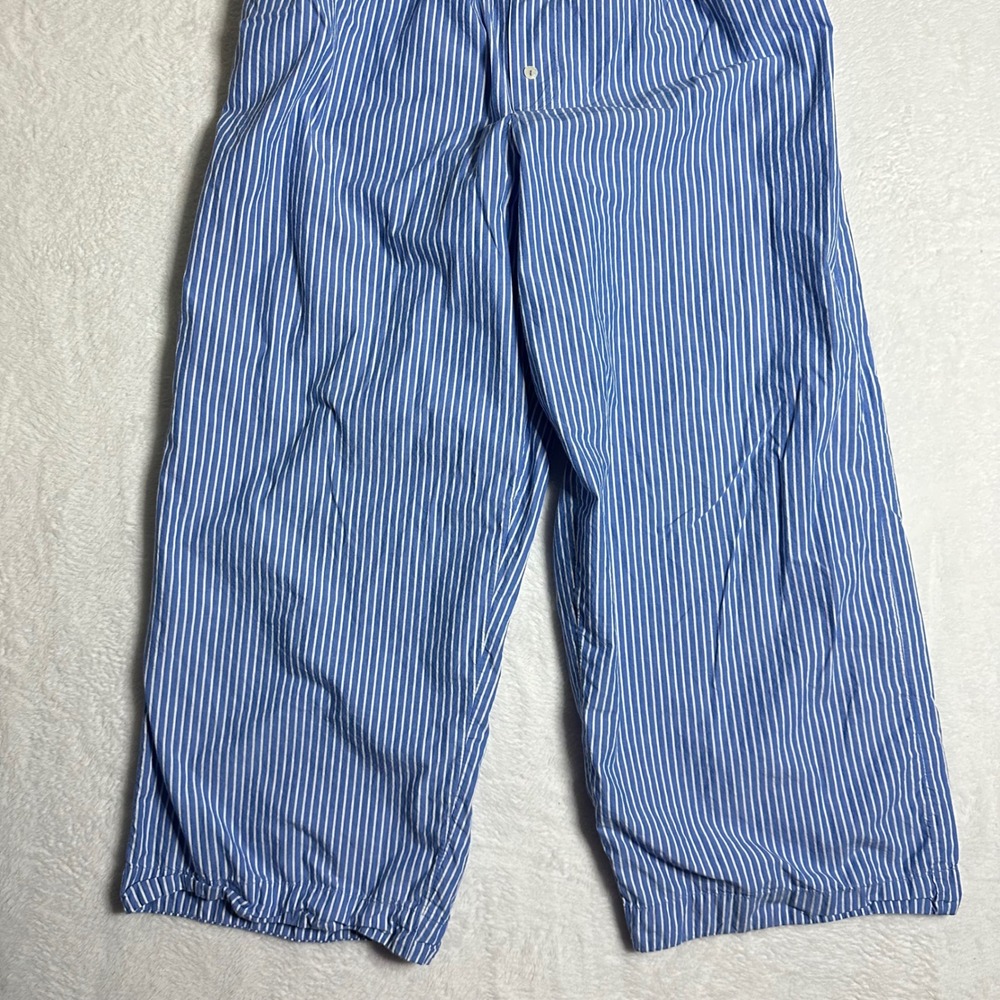 Anthropologie Mens Blue White Striped Pajama Lounge Pants Relaxed Fit Large - Picture 5 of 10